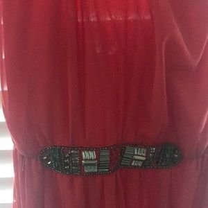 Gorgeous coral Zara maxi dress